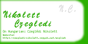 nikolett czegledi business card